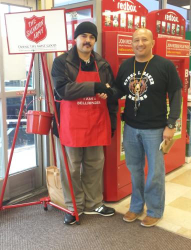 Oscar Garcia and Mr. Alejandro from Salvation Army.